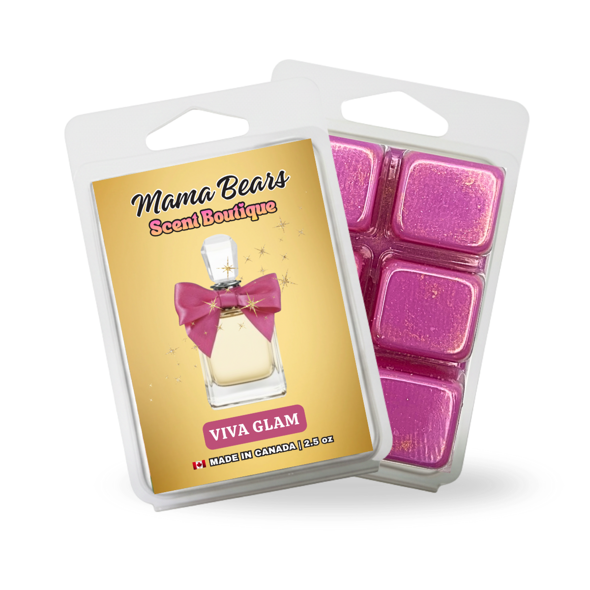 Vivia Glam Wax Melts - Wild Berries, Gardenia, Caramel Praline Scent