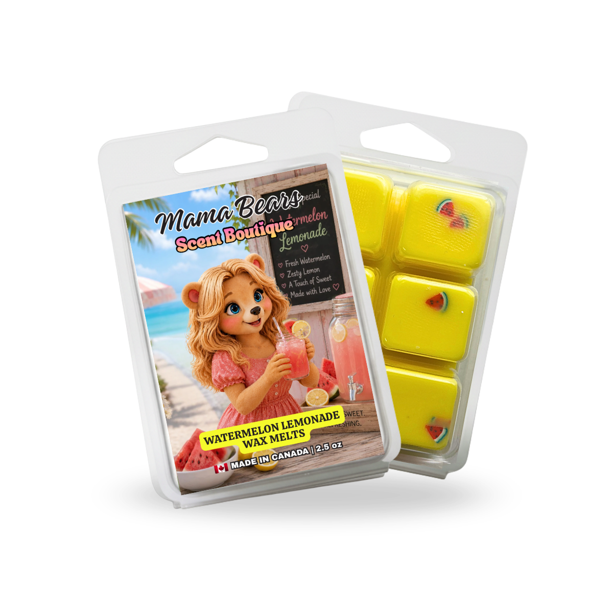 Watermelon Lemonade Wax Melts - Fruity Summer Citrus Scent